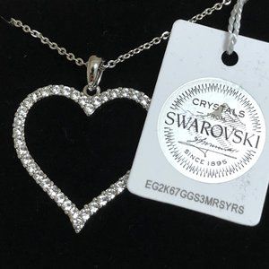 Nic & syd silver necklace with SWAROVSKI crystals